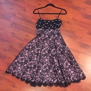 Betsey Johnson Rose and Lace Dress